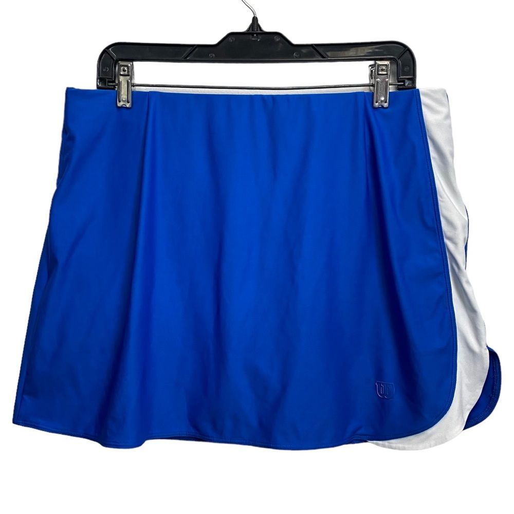 Wilson Women's Blue‎ Large Tennis Skirt Mini Skort